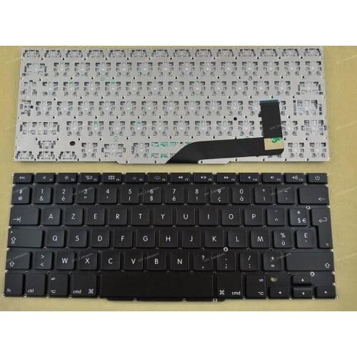 New FR French Clavier Keyboard For Apple Macbook Pro 15" Retina A1398 2012 2013 Black Without Frame