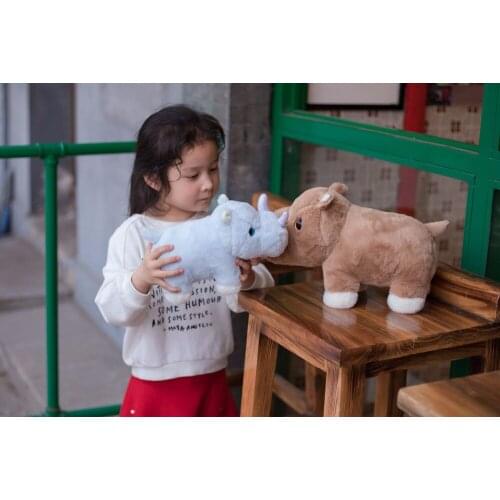 New 30/40cm plush Elephant Dinosaur Hippo stuffed soft Pillow Favorite Soothing baby doll good quality christmas festival gift