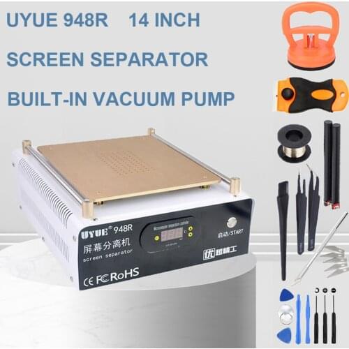 UYUE 948R New 14 inches LCD Separator Machine Build-in Pump Mobile Phone Glass Repair LCD Touch Screen Separator Machine