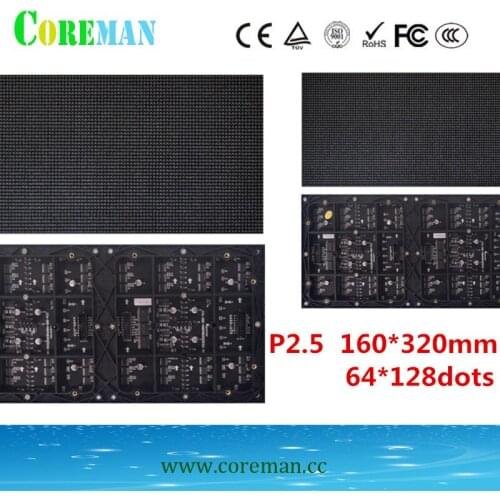 2016 NEW !! p2.5 led module 320*160mm CE Rohs Full Color Slim Indoor rgb epistar P1.2P1.6 P1.9 P2.5 LED Video Wall