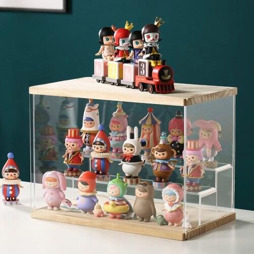 Transparent Doll Display Storage Box Lego Model Storage Rack Small Doll Dustproof Display Box Special Acrylic Glass Storage Box