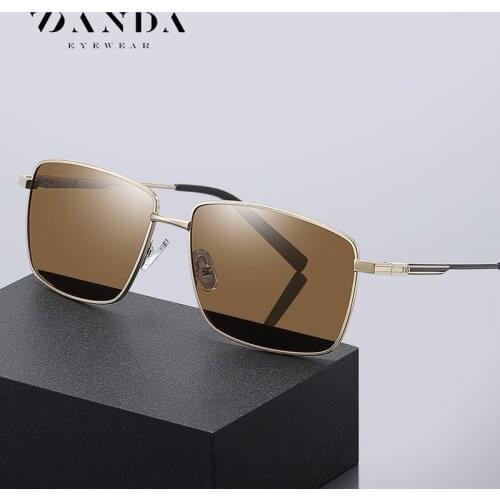 Men Polarized Sunglasses 1.1 Lens Square Frame Vintage Rays Brand Designer Driving Sun Glasses for Men Women Goggle UV400