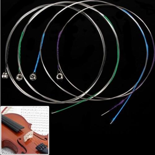 Violin Strings 4pcs Professional Cupronickel Alloy Violin Strings Stringed Instruments Violin Accessories