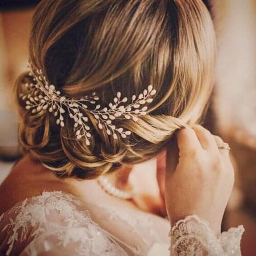 K3ND Bridal Faux Pearl Wedding Girls Tiara Headdress Headband Hair Comb Jewelry Party