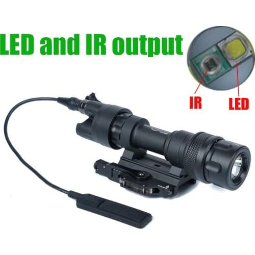 Tactical SF M952V IR Scout Light LED White Light with IR Output M952V Hunting Flashlight Marked Version Black