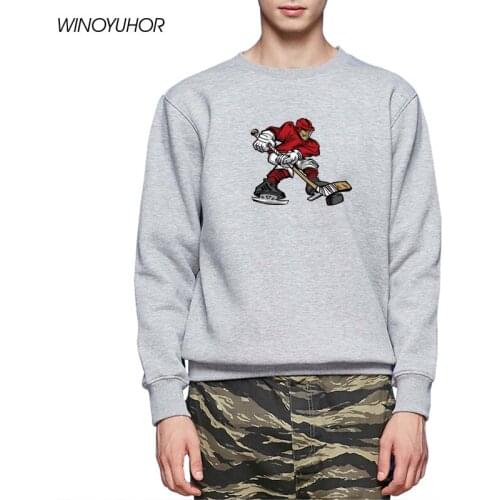 Ice Hockey Hoodie Sweatshirt Men Winter New Fashion Long Sleeve Tracksuit Man Hip Hop Hockeyer Gift Clothes Streetwear