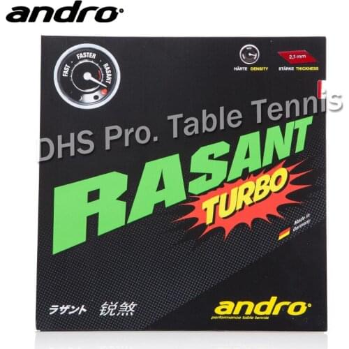 Andro RASANT TURBO Pimples In Table Tennis Rubber Pips-In Ping Pong cake Sponge Tenis De Mesa