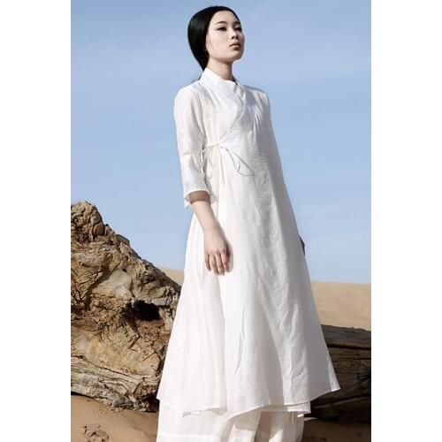 Traditional Chinese ancient dress Hanfu robe Tea ceremony clothes Women dress Summer Fairy