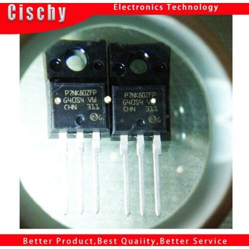 1pcs/lot P7NK80 P7NK80ZFP STP7NK80ZFP p7nk 80 nk80 TO-220F 800V 1.5OHM 5.2A In Stock