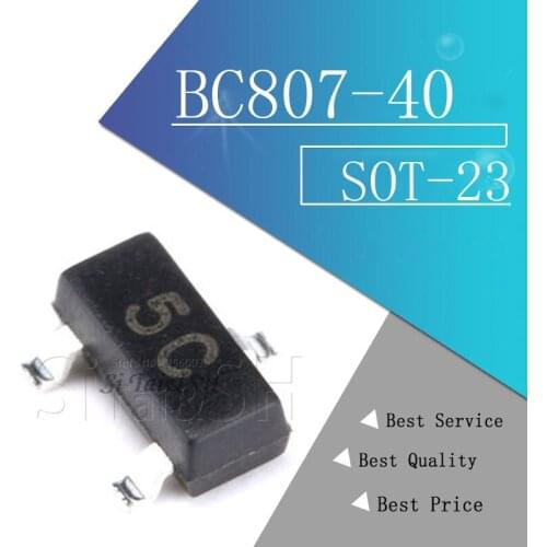 100pcs BC807-40 SOT23 BC807 SOT 807-40 SOT-23 PNP general purpose transistor new and original