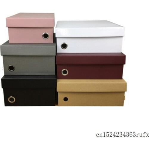 100 Pcs Shoe Storage Box Shoe Boxes Foldable Paper Gift Box for Packaging Shoe