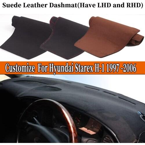 Accessories Car-styling Suede Leather Dashmat Dashboard Cover Dash Mats For Hyundai Starex H-1 H1 1997 1998-2000 2004 2005 2006