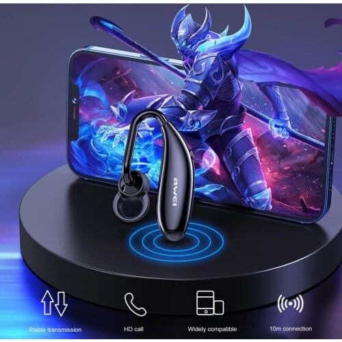 AWEI N5 Bluetooth Earphone Bluetooth 5.0 Wireless In-Ear Long Standby Earhook Headphone for Business Driving Bluetooth Earphone