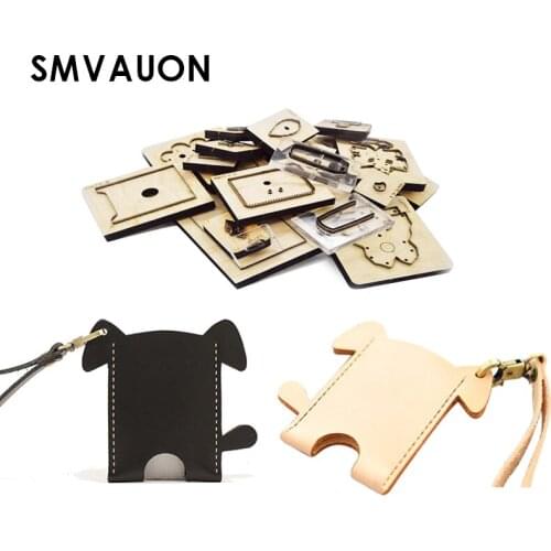 Wood Die Cutting Mold Diy Cartoon Puppy Meal Card Pack Card Holder Lanyard Bus Card Holder Suitable For Die Cutting Machines