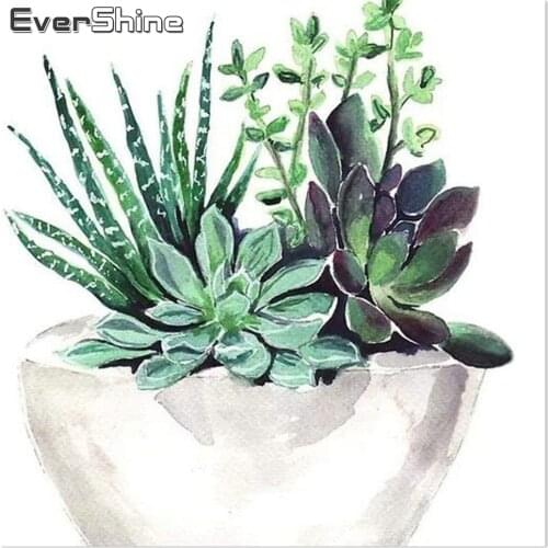 EverShine Diamond Painting Grass Cross Stitch 5D New Arrival Diamond Embroidery Plant Rhinestones Pictures Landscape Home Decors