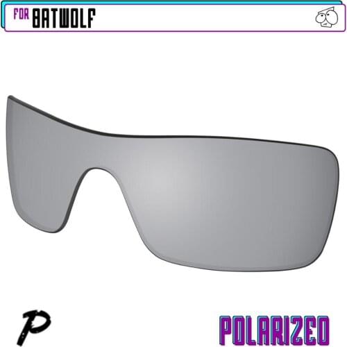 EZReplace Polarized Replacement Lenses for - Oakley Batwolf Sunglasses - Silver Mirror