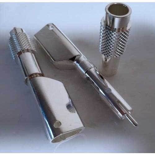 H -856 HiFi RCA plug B24 Virgin Copper C10100 99.99%+ Pure Copper Electroplate: Silver 11+ microns