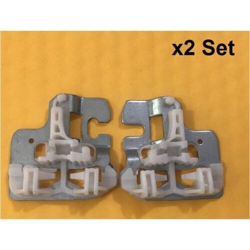 X2 Set FOR BMW X5 E53 WINDOW REGULATOR REPAIR CLIPS with METAL SLIDER FRONT LEFT / RIGHT 2000-2015