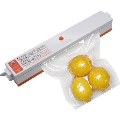 Vacuum Sealer V2 125W Built-in Cutter Automatic Food Packing Machine 10 Free Bags Best Vacuum Packer for Kitchen