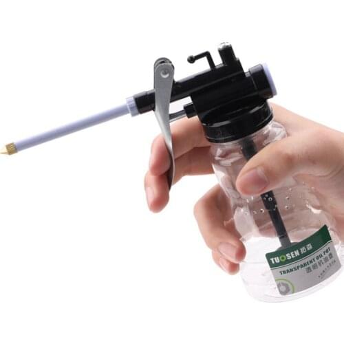 250ml grease gun oiler for greasing Transparent Oil Can Lubrication High Pressure Pump Oiler Lubricating Oil Plastic Machine