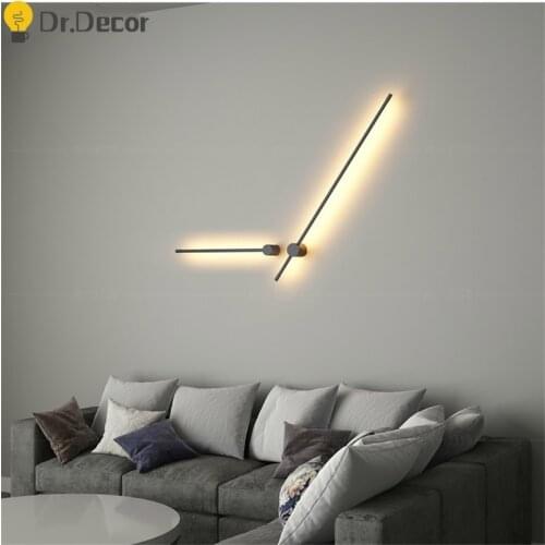 Nordic Minimalist LED Wall Lamp Modern Creative Simple Living Room Home Decor Sofa Background Wall Light Bedroom Bedside Lamps
