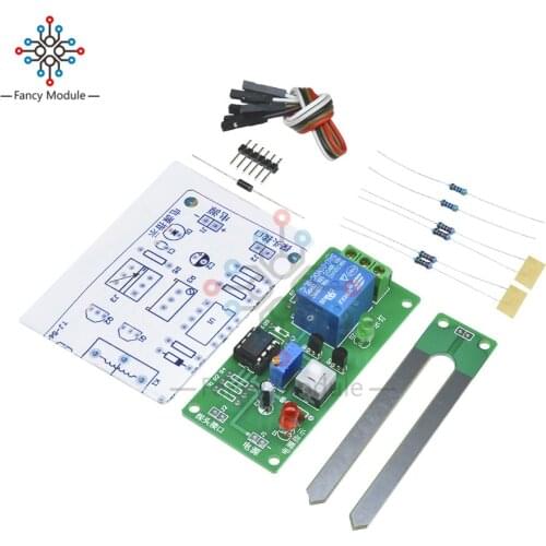Soil Moisture Controller Module DIY Kit Automatic Watering Device Capacitive Soil Moisture Sensor Automatic Plant Watering