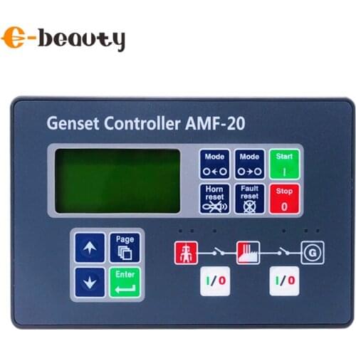 AMF20 AMF25 Auto Controller Diesel Generator Control Module LCD Display