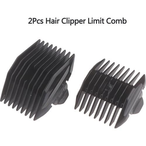 New 2Pcs Universal Cut Clipper Limit Comb Guide Attachment Size Barber Replacement Hair Care And Styling Supplies