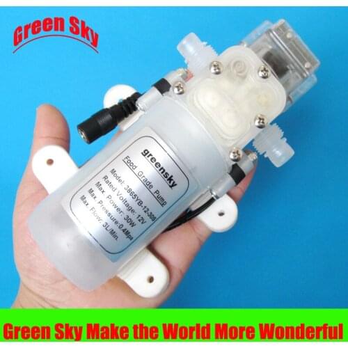 FOOD GRADE 3L/Min 12VDC 30W food grade pump for beverage, red wine, milk, tea, edible oil and other food liquids