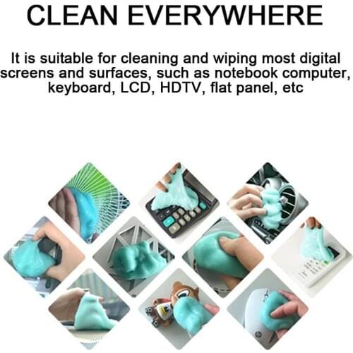 Dust Cleaner Car Cleaner Glue Panel Air Vent Tool Remover Cleaning Soft Dashboard Laptop Keyboard Mud Outlet Gel Clea S6S8