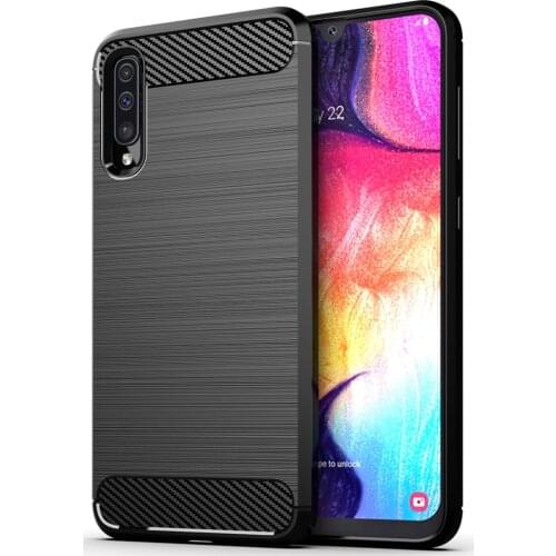 For Samsung Galaxy A30S Case Luxury Carbon Fiber Skin Soft Silicone Cover Case For Samsung A30S A 30S SamsungA30S Phone Cases
