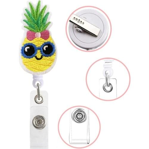 Cute Cartoon Retractable Nurse Badge Reel Clip Badge Holder Name Tag Id Badge Holder Clip Students Doctor Id Card Holder