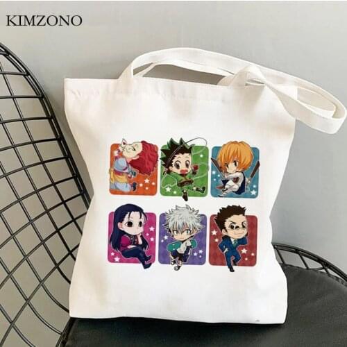 Hunter x Hunter shopping bag bolsas de tela handbag recycle bag canvas shopper cotton bag bolsa compra tote sac tissu