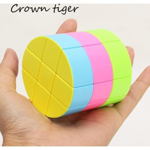 Magic cube puzzle antistress toy develop brain Cloud 3x3x3 Cylinder stickerless Magic Cube game Speed Cube Puzzle Toy Colorful