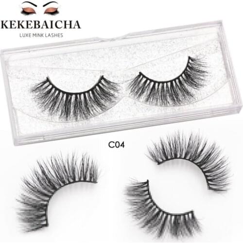 KEKEBAICHA Light Volume Mink Lashes Natural Long 3D Mink Eyelashes Cruelty Free Handmade False Eyelash Soft Light Lashes cilios