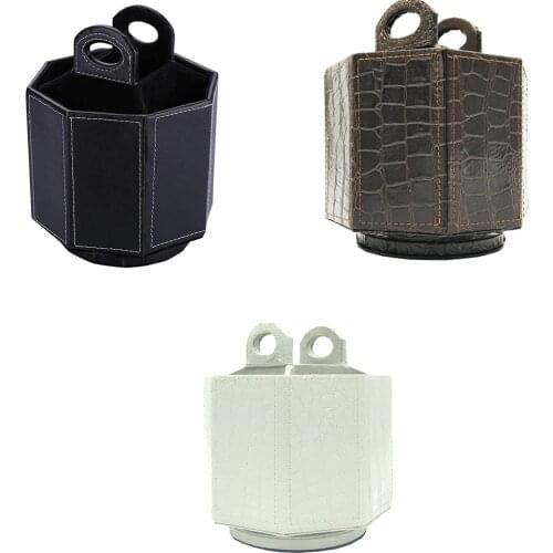 XRHYY PU Leather Rotatable Remote Control Holder Storage Container For Remote Phone Eyeglasses Organizer Pen Pencil Showcase Box