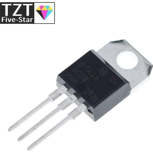 10pcs BTA16-600B TO-220 BTA16-600 TO220 16-600B BTA16 600V 16A TRIACS new and original