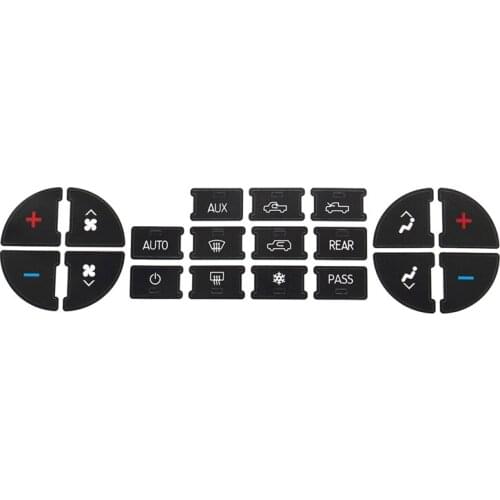 10 x AC Button Repair Kit Dash Replacement for Chevrolet 07-13 Vehicles Decal Stickers