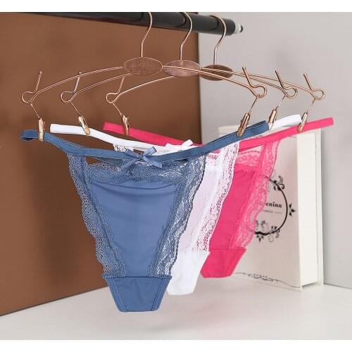 3pcs Hot Sexy Underwear Womens G String Sexy Seamless Thong Pure Colour Ladies Panties Soft Briefs 6 Colors