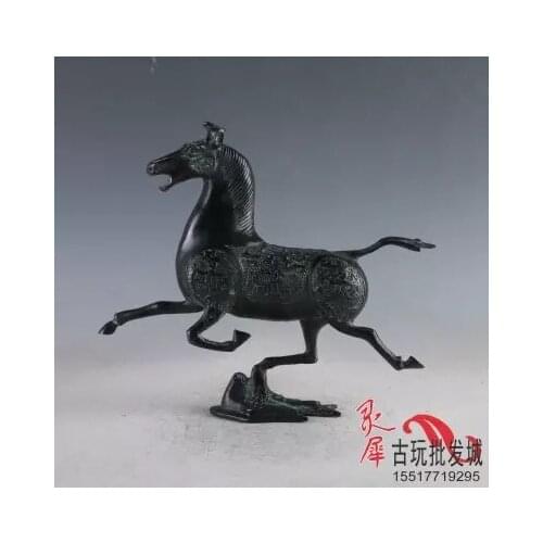 Archaize bronze wares, decorated horses, flying swallow Ma Chao, dragon finch home decoration crafts