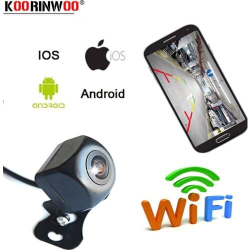 Koorinwoo WIFI Parking Car Camera Night Vision 8 Trunk Car Front / Rear View Camera Side Cam for iPhone and Android Mobile Phone