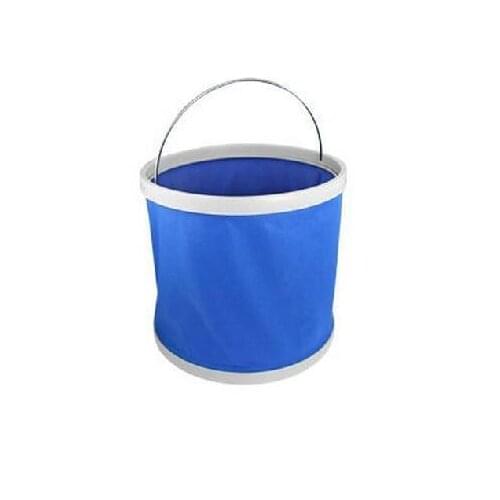 PVC car folding bucket bin blue container Multi-function folding bucket