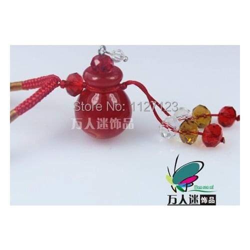 Free shipping!!3pcsHandmade Aromatherapy Necklace Diffuser Pendant(red),Essential Oil Vial Pendants,perfume bottle necklace