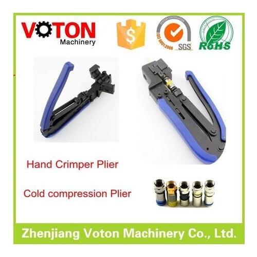 Free shipping Hydraulic crimping tool RG59 RG6 RG11 Compression Plier F Connector Crimping Tool