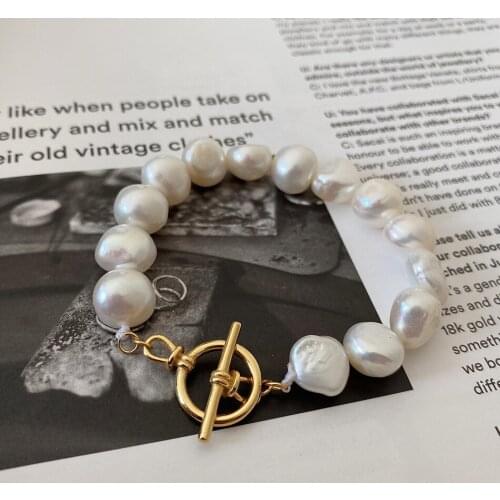 Real 925 sterling silver Chain Bracelet for women 8-10mm Mini Natural Freshwater Pearls Jewelry Gift