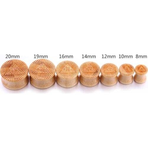 Wood ear plug ear expander ear stretcher man woman unisex cool ear gauge