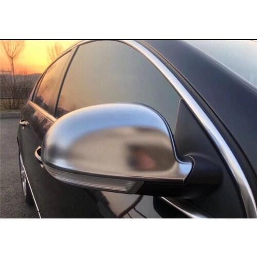 For V W Golf MK5 GT I 5 Passat B6 R36 Golf6 Journey Lavida Sagitar silver Mirror Cover Rearview Side Mirror Cap 2005 2006 2011