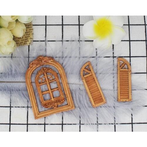 Palace wind roll sugar mold cake decoration mold European castle doors and Windows silicone mold P1088