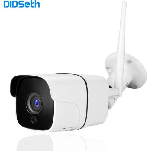 DIDseth HD 1080P Wireless SD Card IP Camera 2.0MP Two-way Wifi Security Camera Night Vision Metal Waterproof Outdoor Camera