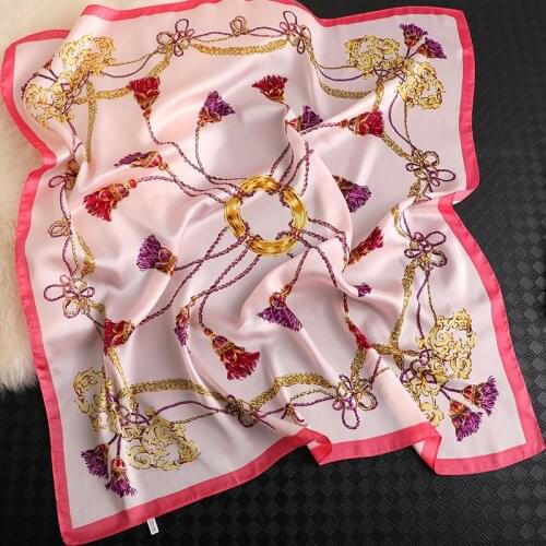 KOI LEAPING New fashion popular tassel Print Silk Scarf Female Summer Sunscreen shawl Spring Scarf Beach Scarf gift